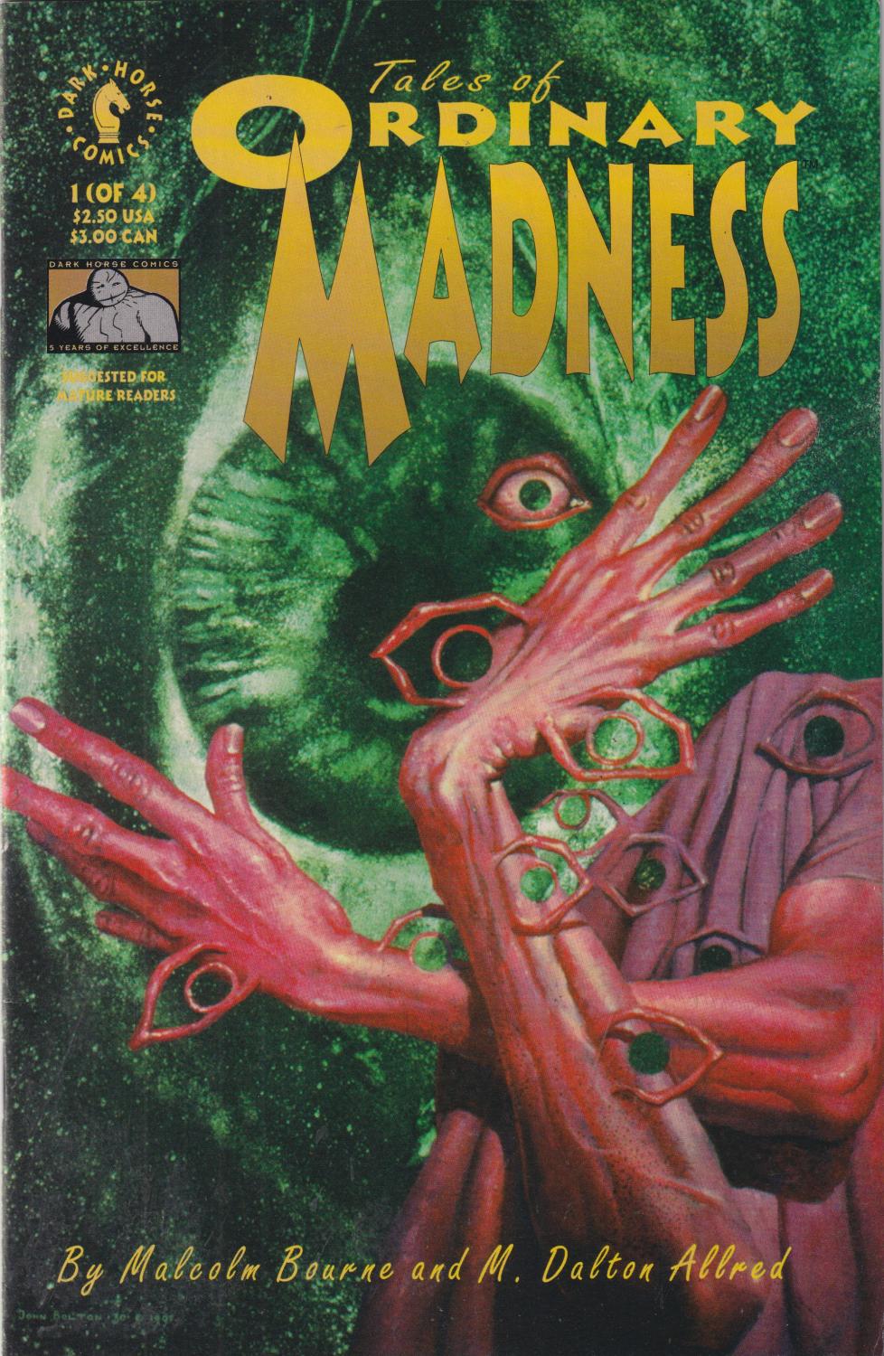TALES OF ORDINARY MADNESS #1-4 DARK HORSE 1992 COMPLETE SET