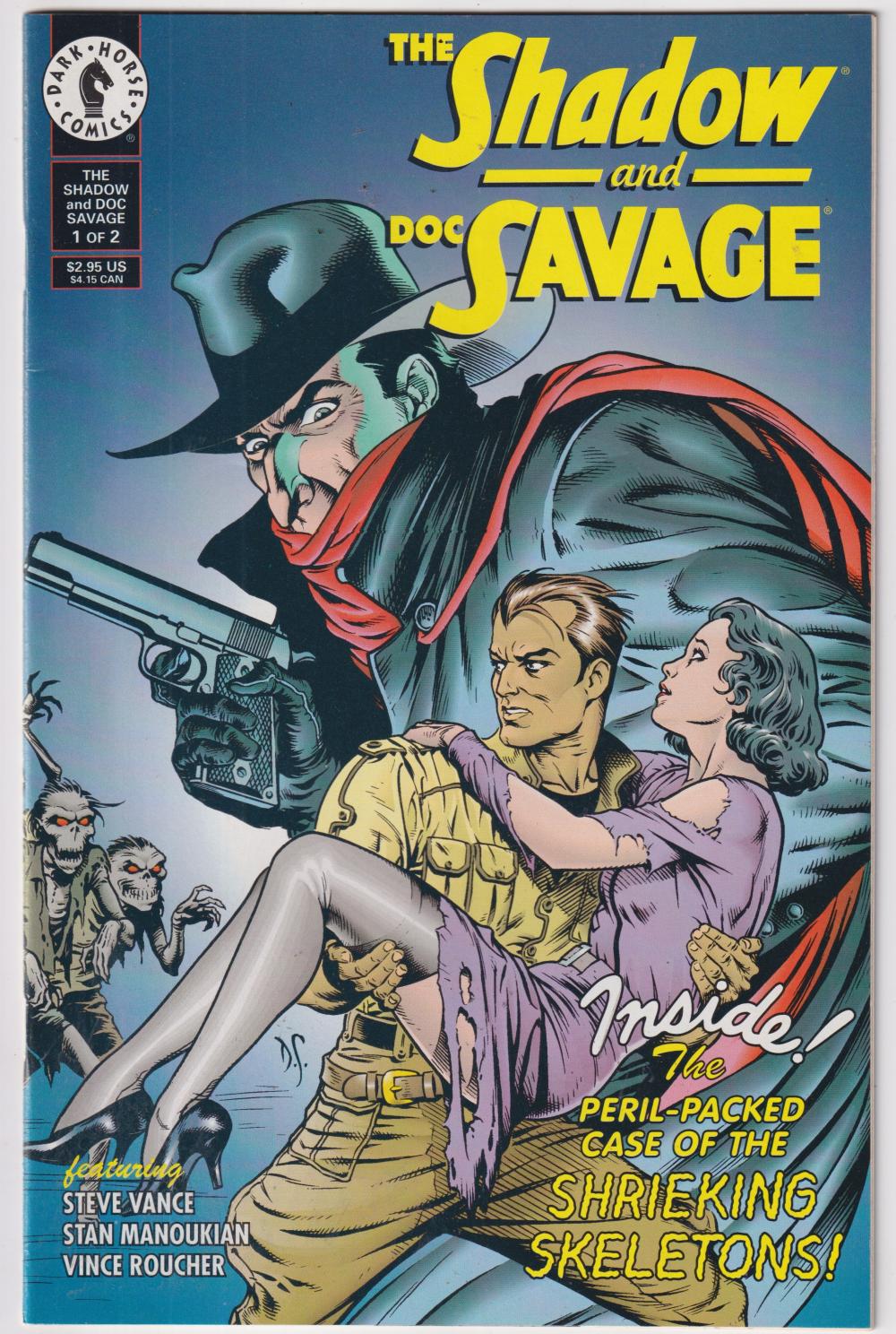 THE SHADOW & DOC SAVAGE #1-2 DARK HORSE 1995 COMPLETE SET