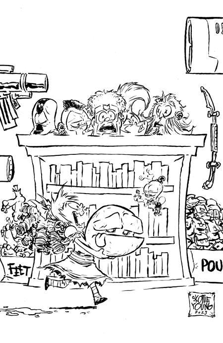 I HATE FAIRYLAND #46 CVR E SKOTTIE YOUNG YOUNGBLOOD TEAM UP BW VIRGIN VAR