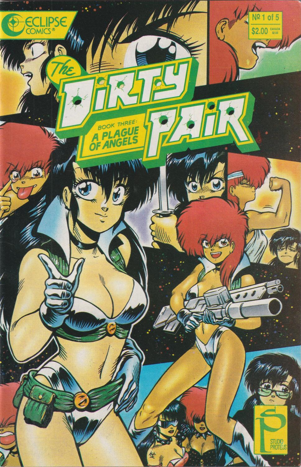DIRTY PAIR PLAGUE OF ANGELS #1-5 ECLIPSE 1990 COMPLETE SET