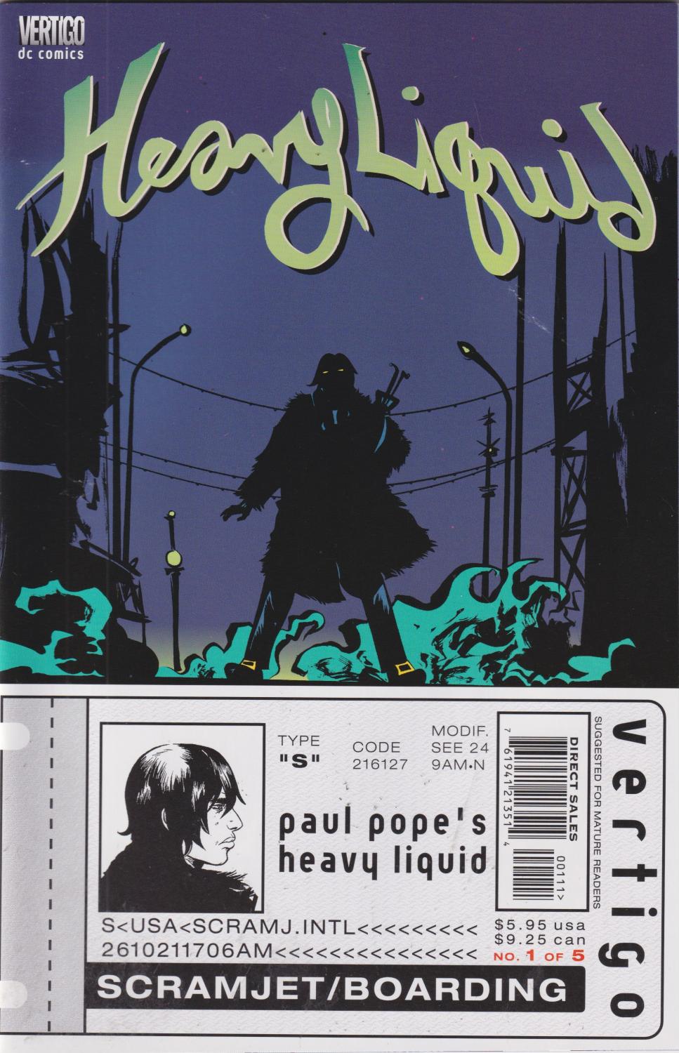 HEAVY LIQUID #1-5 DC 1999 COMPLETE SET