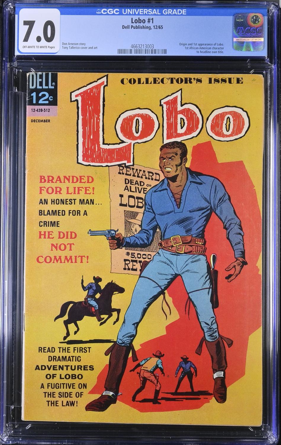 LOBO #1 DELL PUBLISHING 1965 CGC 7.0 FN/VF KEY ISSUE
