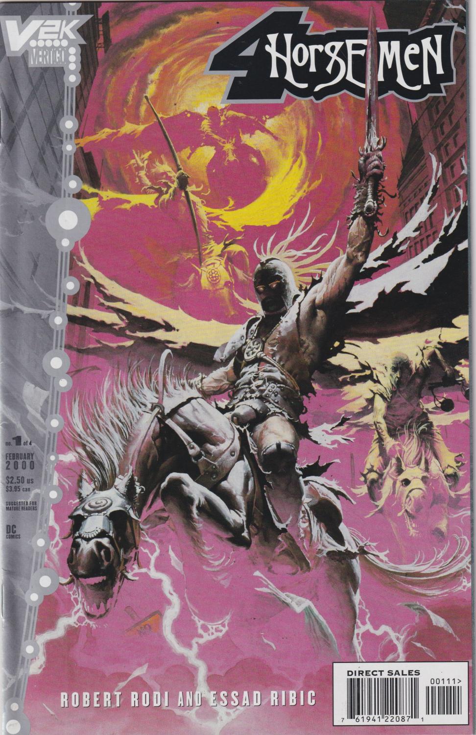 4 HORSEMEN #1-4 DC 2000 COMPETE SET