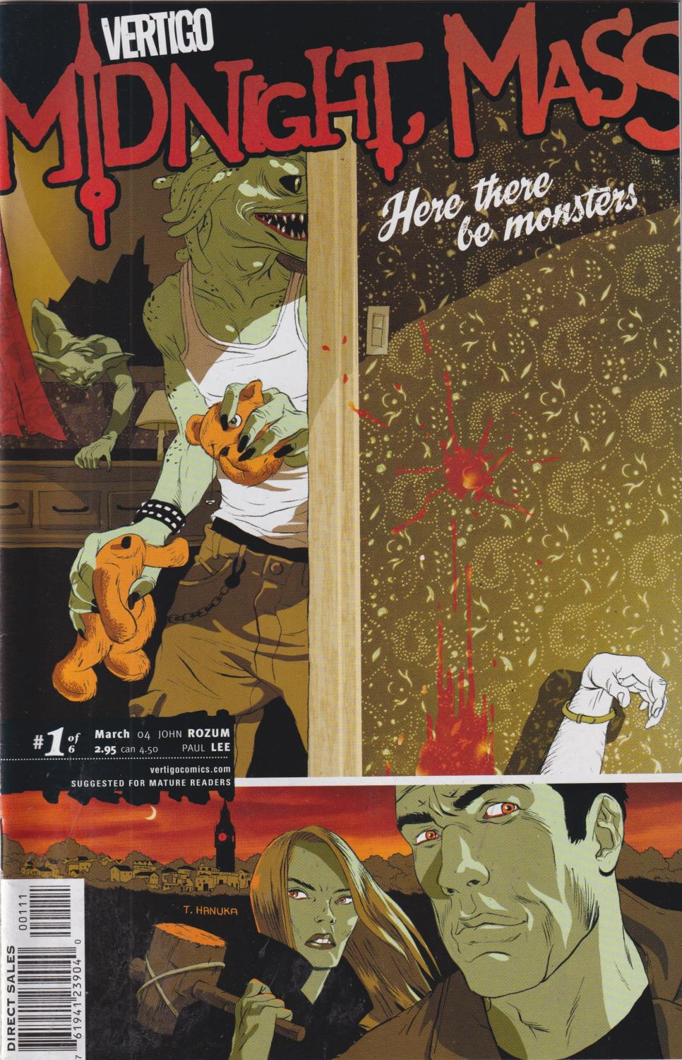 MIDNIGHT, MASS HERE THERE BE MONSTERS #1-6 DC 2004 COMPLETE SET