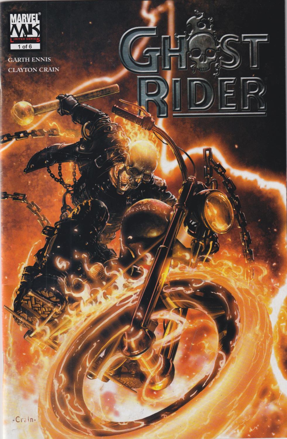 GHOST RIDER #1-6 3RD SERIES MARVEL 2005 COMPLETE SET