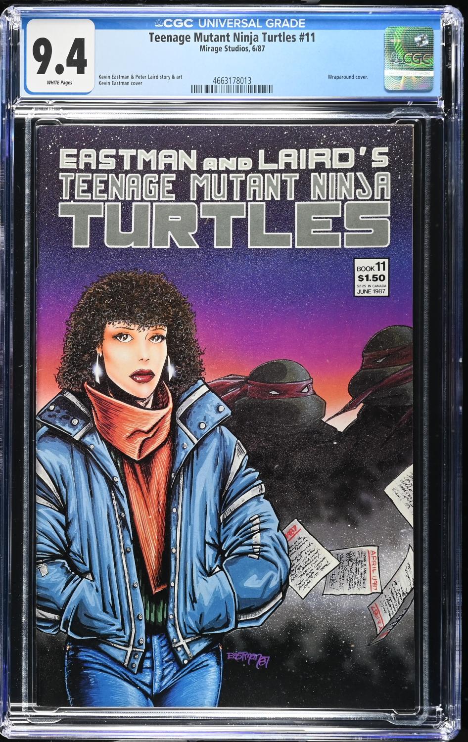 TEENAGE MUTANT NINJA TURLES #11 CGC 9.4 NM MIRAGE STUDIOS 1987