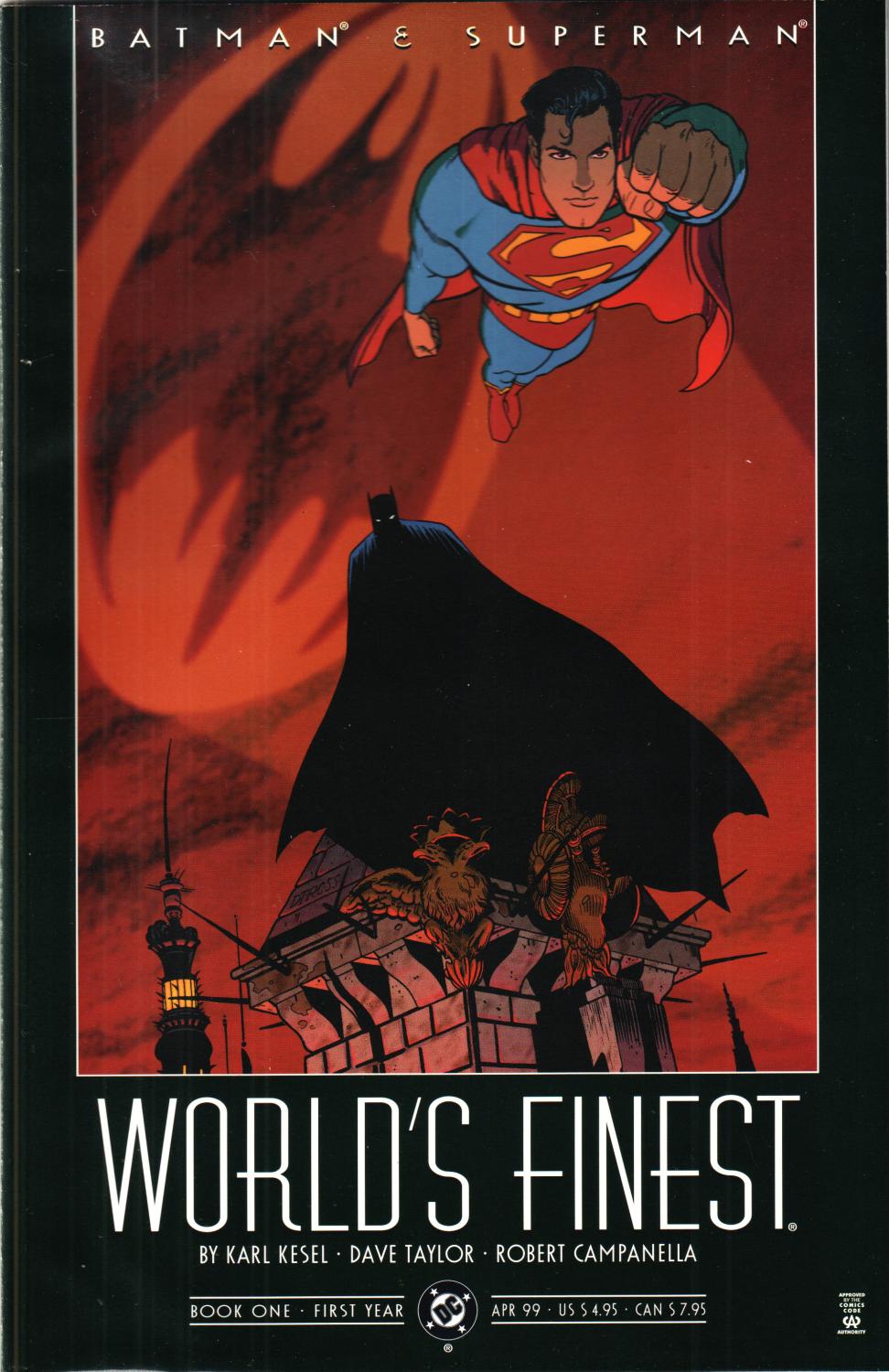 BATMAN & SUPERMAN WORLDS FINEST #1-10 DC 1999 COMPLETE SET