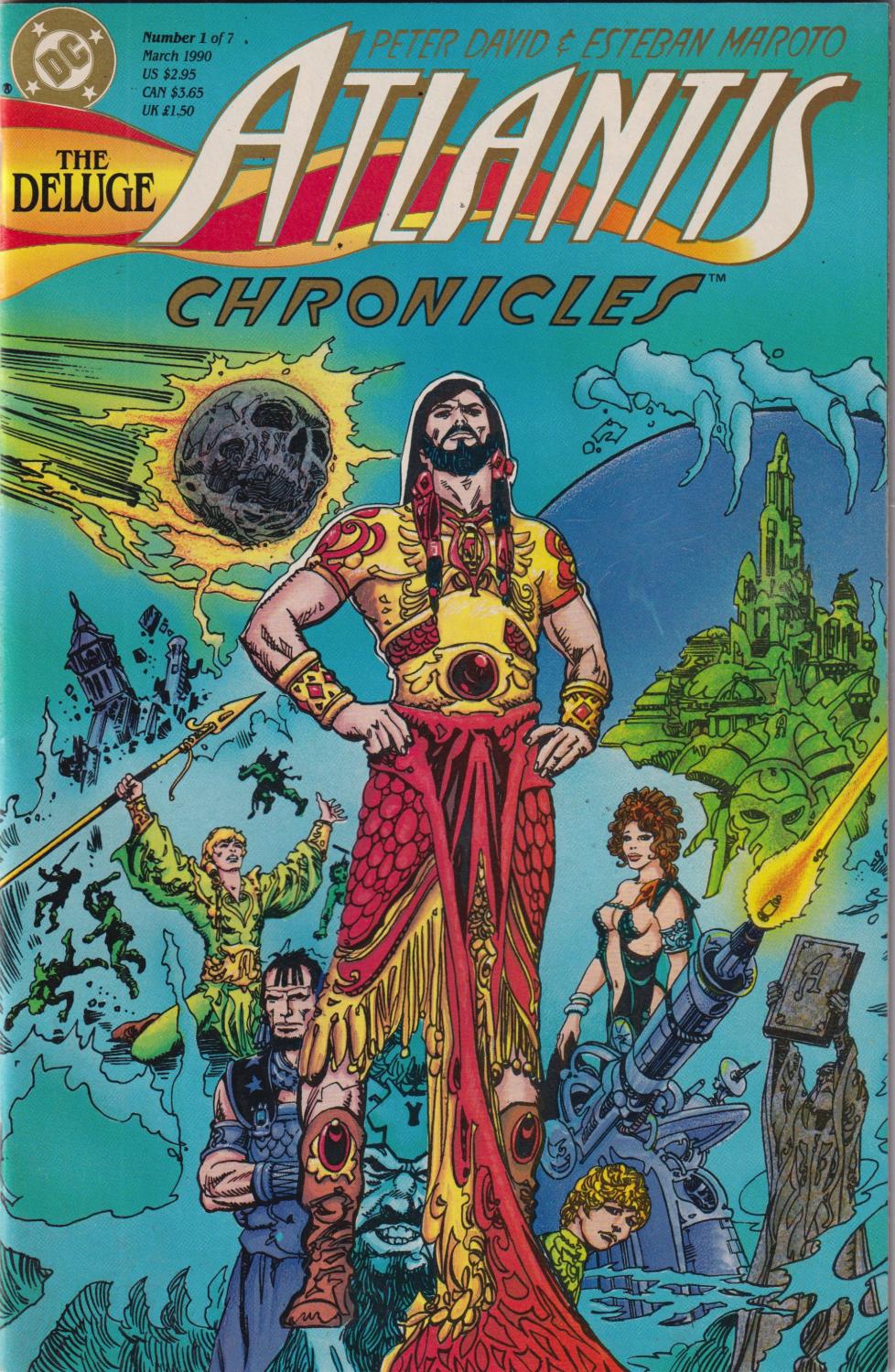 ATLANTIS CHRONICLES #1-7 DC 1990 COMPLETE SET