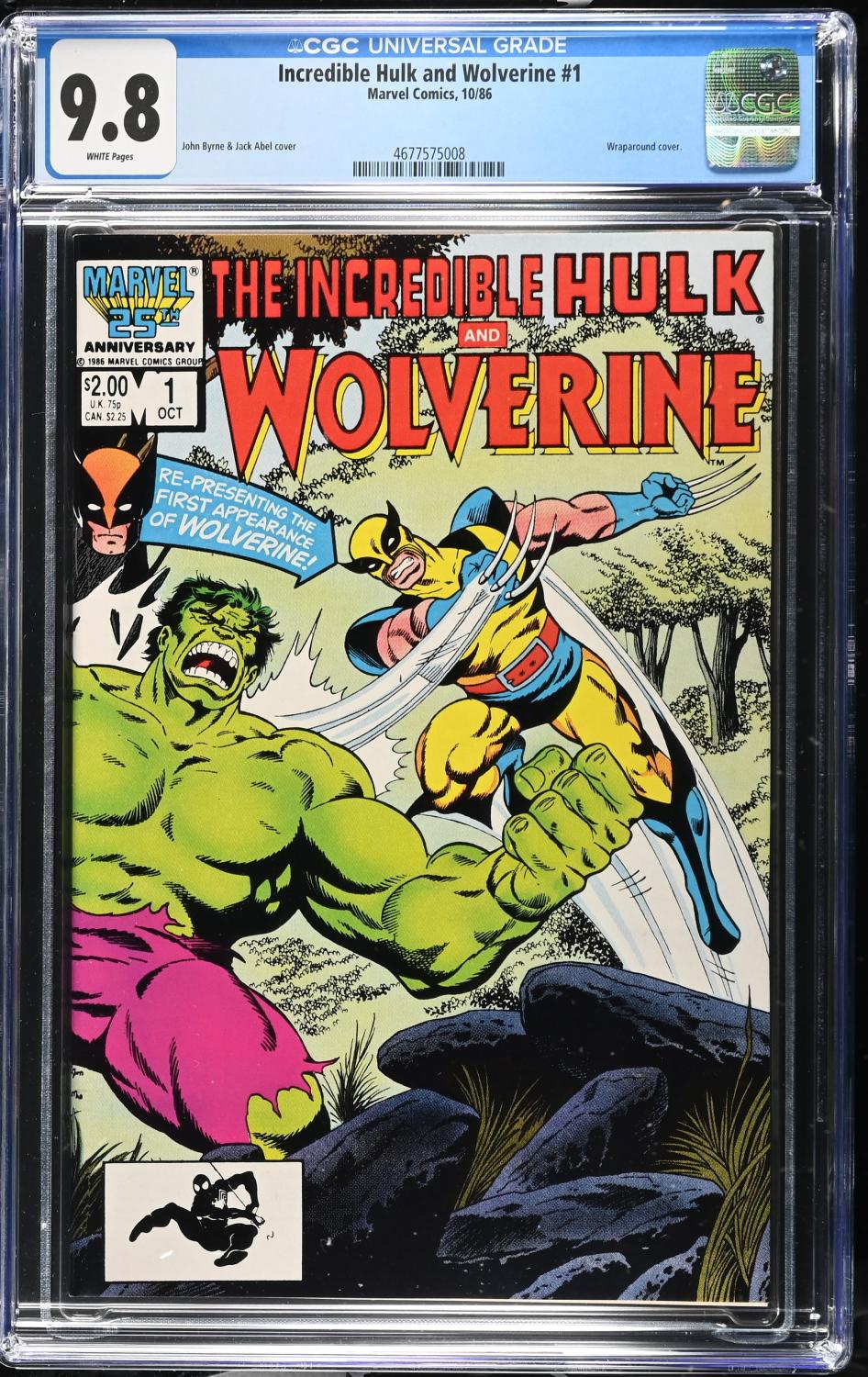 THE INCREDIBLE HULK AND WOLVERINE #1 1986 CGC 9.8 NM/M
