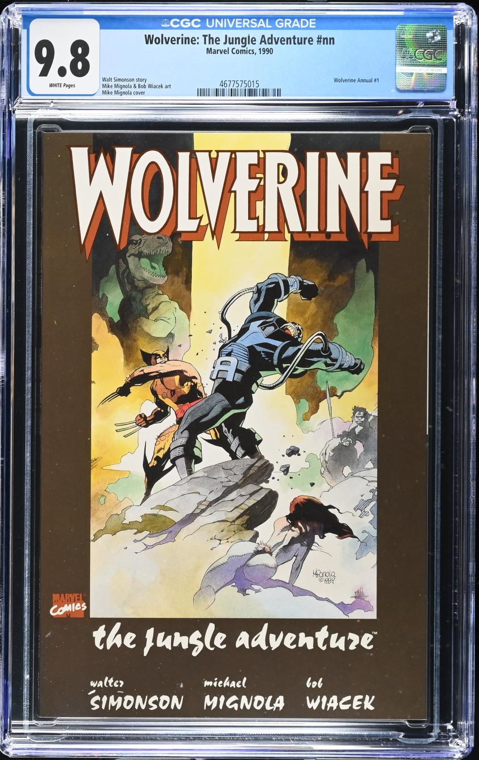 WOLVERINE THE JUNGLE ADVENTURE 1990 CGC 9.8 NM/M MIKE MIGNOLA ART