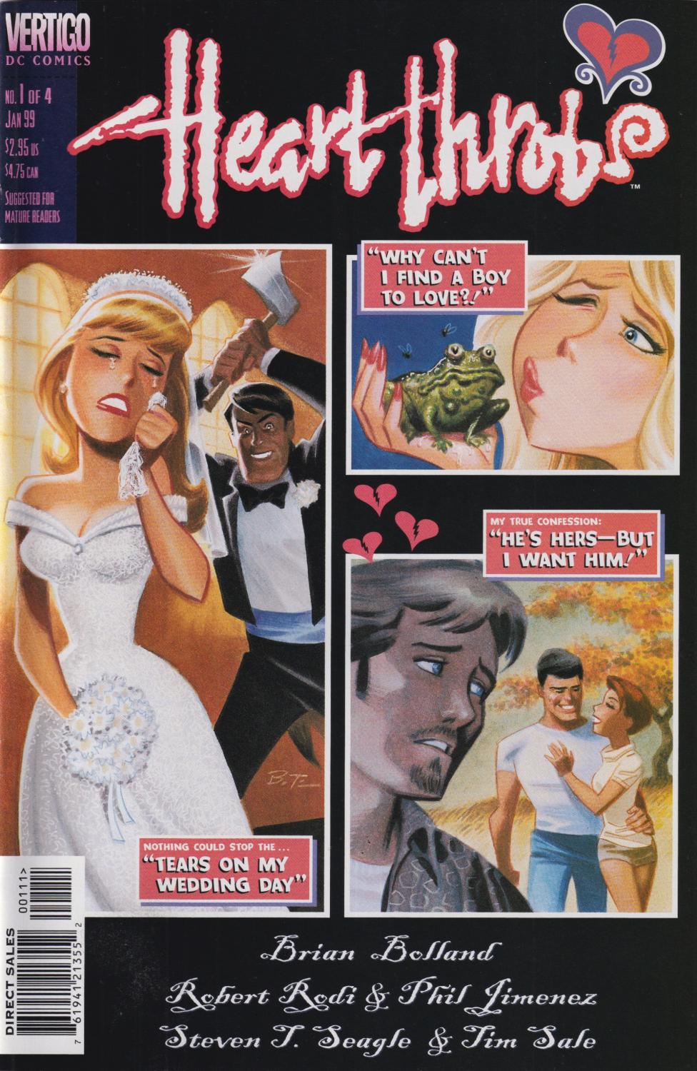 HEART THROBS #1-4 DC 1999 COMPLETE SET