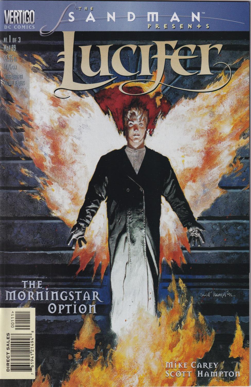 LUCIFER MORNINGSTAR OPTION #1-3 DC 1999 COMPLETE SET