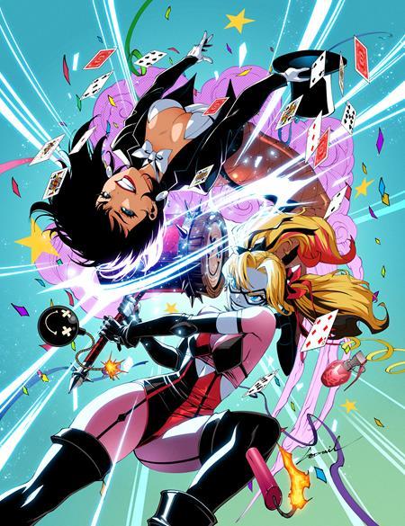 DC KO HARLEY QUINN VS ZATANNA #1 ONE SHOT SECOND PRINTING CVR B GODTAIL CARD STOCK VAR