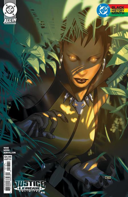 JUSTICE LEAGUE UNLIMITED #16 CVR G TAURIN CLARKE BLACK HISTORY MONTH CARD STOCK VAR DC KO