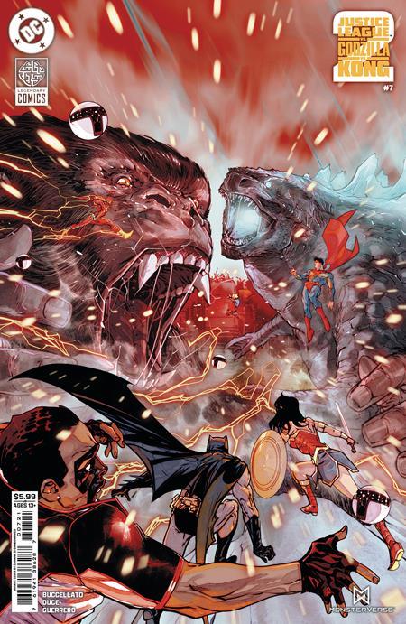 JUSTICE LEAGUE VS GODZILLA VS KONG 2 #7 CVR D CARMINE DI GIANDOMENICO CARD STOCK VAR OF 7