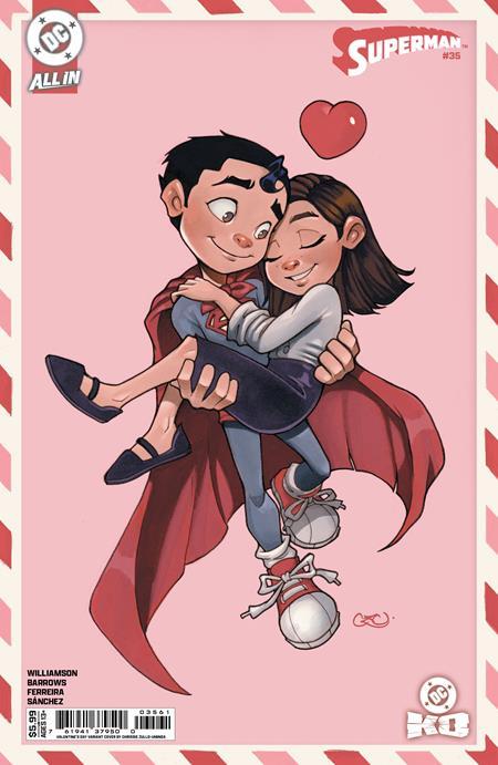 SUPERMAN #35 CVR F CHRISSIE ZULLO VALENTINES DAY CARD STOCK VAR DC KO