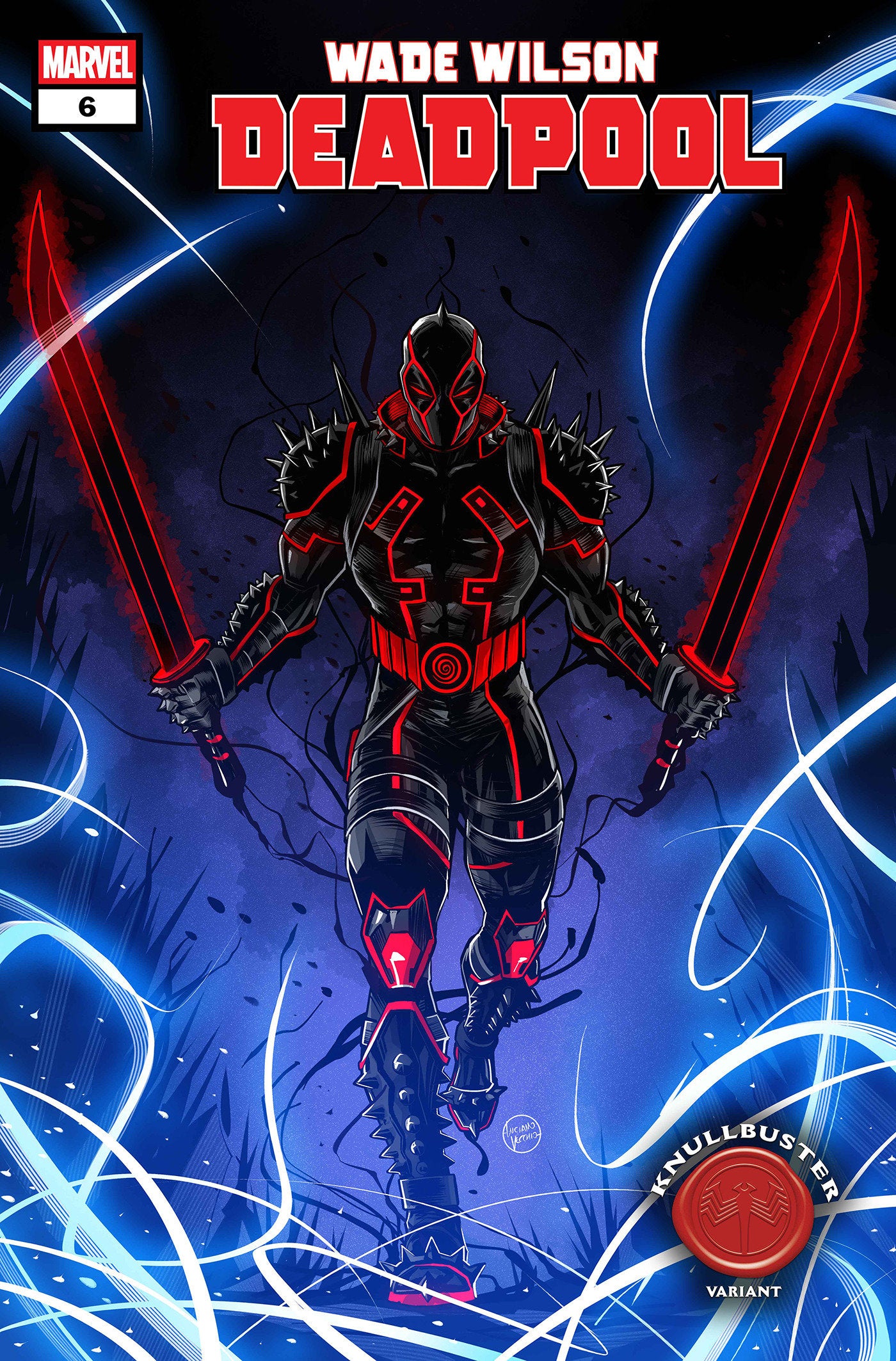 WADE WILSON DEADPOOL #6 LUCIANO VECCHIO KNULLBUSTER VAR CVR B