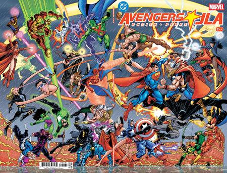 AVENGERS JLA #2 FACSIMILE EDITION CVR D GEORGE PEREZ FOIL VAR OF 4