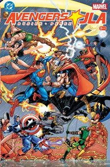 AVENGERS JLA #2 FACSIMILE EDITION CVR D GEORGE PEREZ FOIL VAR OF 4