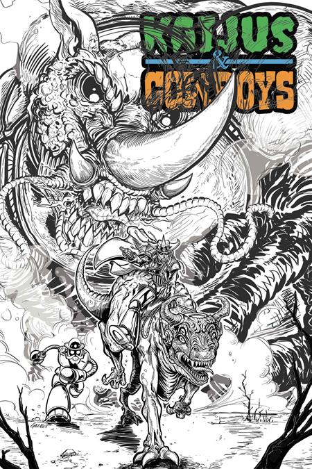 KAIJUS AND COWBOYS #1 CVR C GAZ GRETSKY GAZBOT VAR OF 12