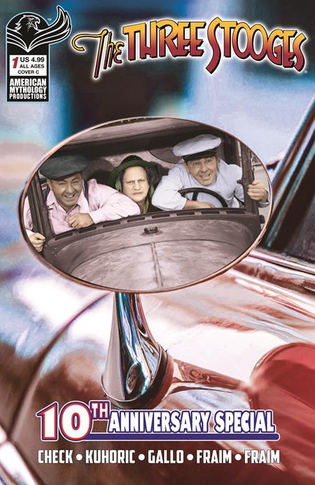 THREE STOOGES AMERICAN MYTHOLOGY 10TH ANNIVERSARY #1 CVR C COLOR PHOTO VAR PREVIOUSLY SOLICTED THRU DIAMOND