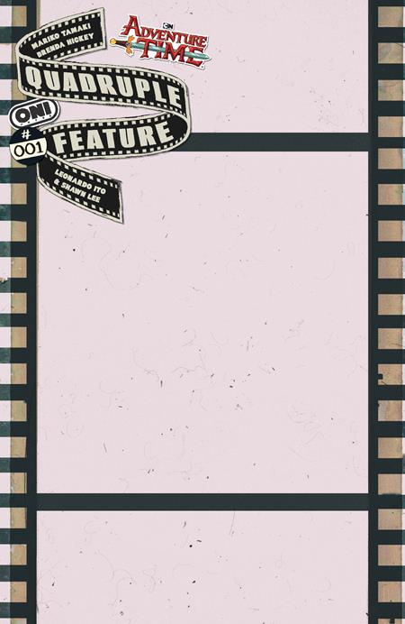 ADVENTURE TIME QUADRUPLE FEATURE #1 CVR C CELLULOID BLANK SKETCH VAR OF 4