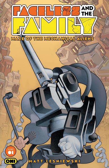 FACELESS AND THE FAMILY MAZE OF THE MECHANICAL ALIENS #1 CVR A MATT LESNIEWSKI OF 4