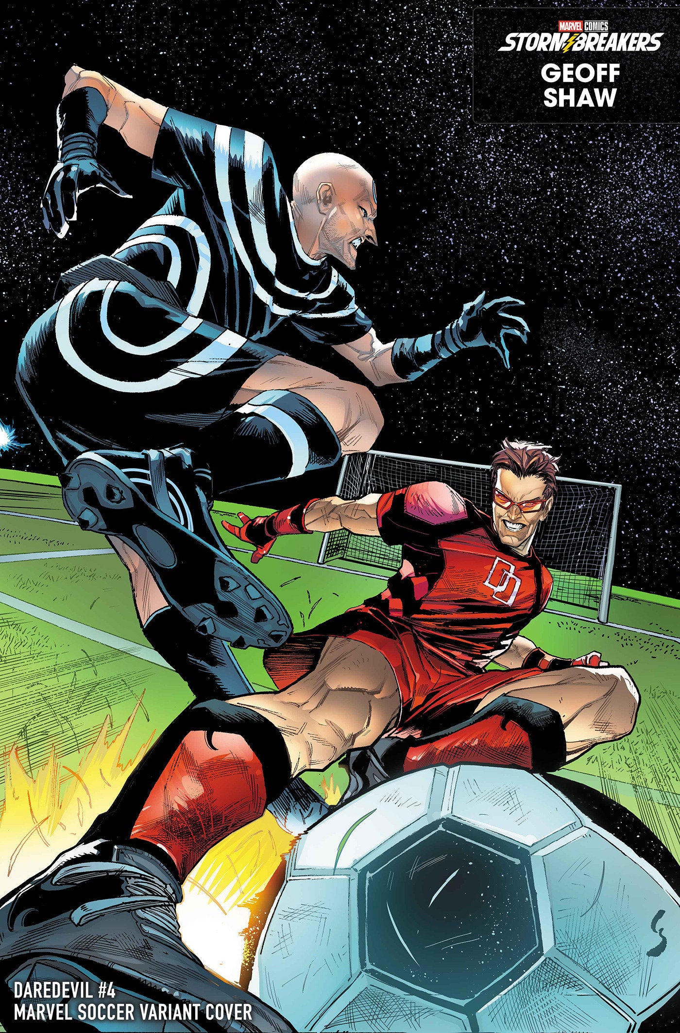 DAREDEVIL #4 GEOFF SHAW MARVEL SOCCER VAR CVR C