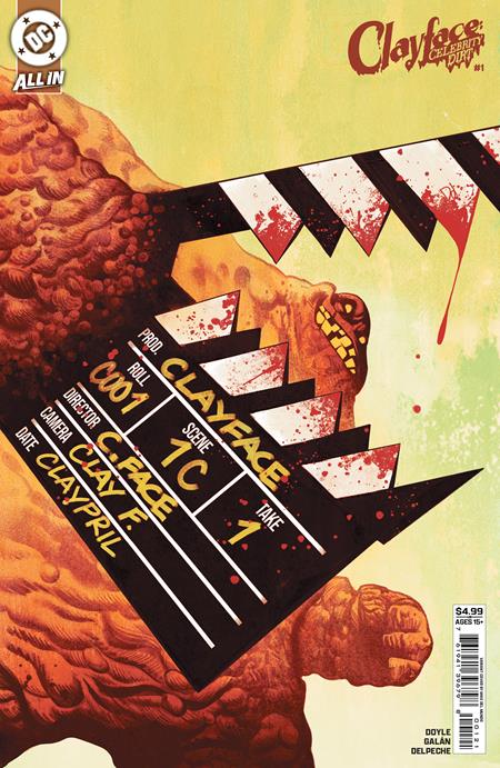 CLAYFACE CELEBRITY DIRT #1 CVR B MIKE DEL MUNDO CARD STOCK VAR OF 6