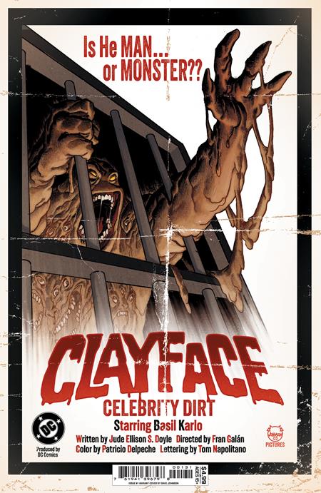CLAYFACE CELEBRITY DIRT #1 CVR C DAVE JOHNSON CARD STOCK VAR OF 6