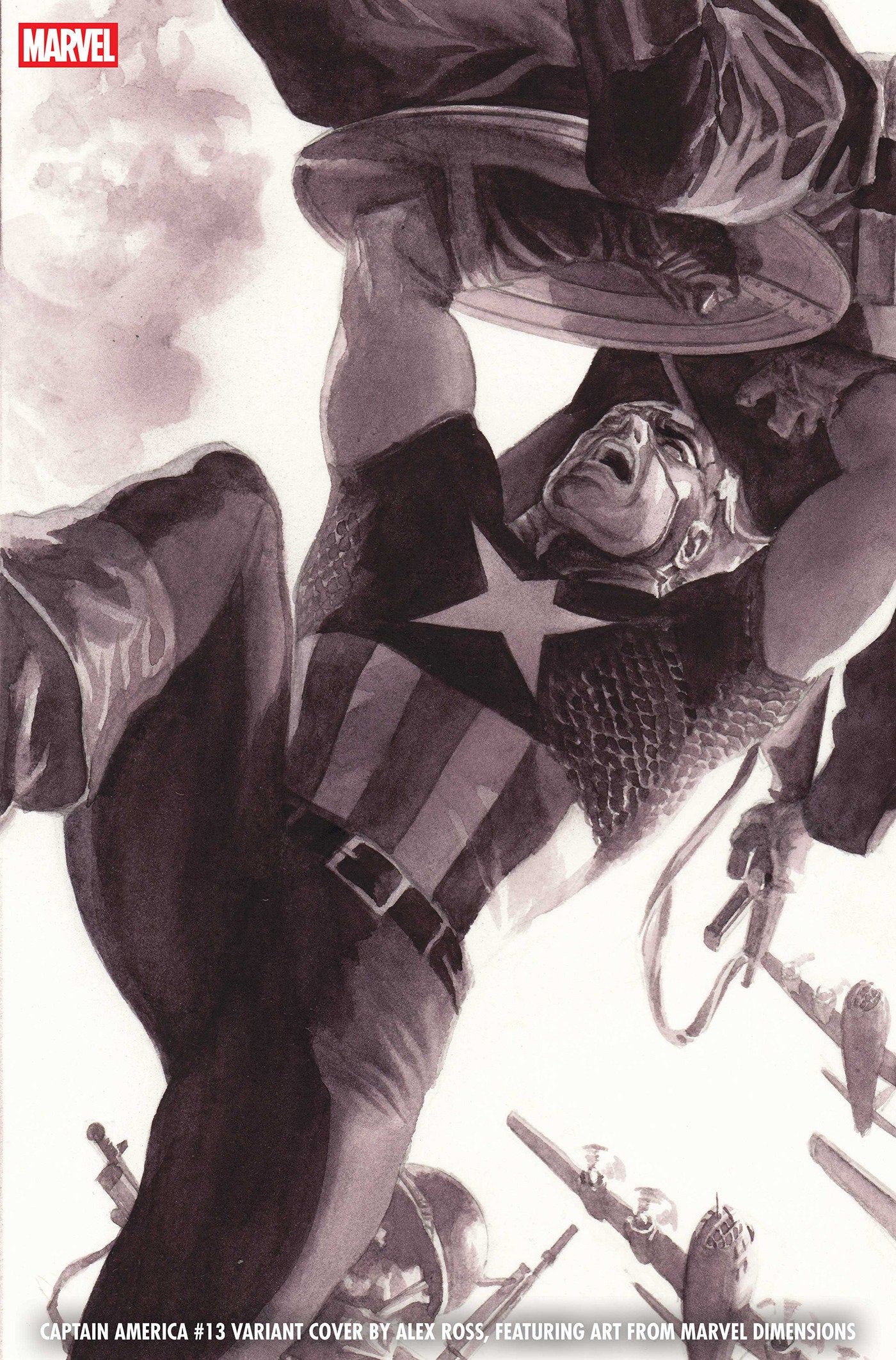 CAPTAIN AMERICA #13 ALEX ROSS MARVEL DIMENSIONS CVR ARM CVR C