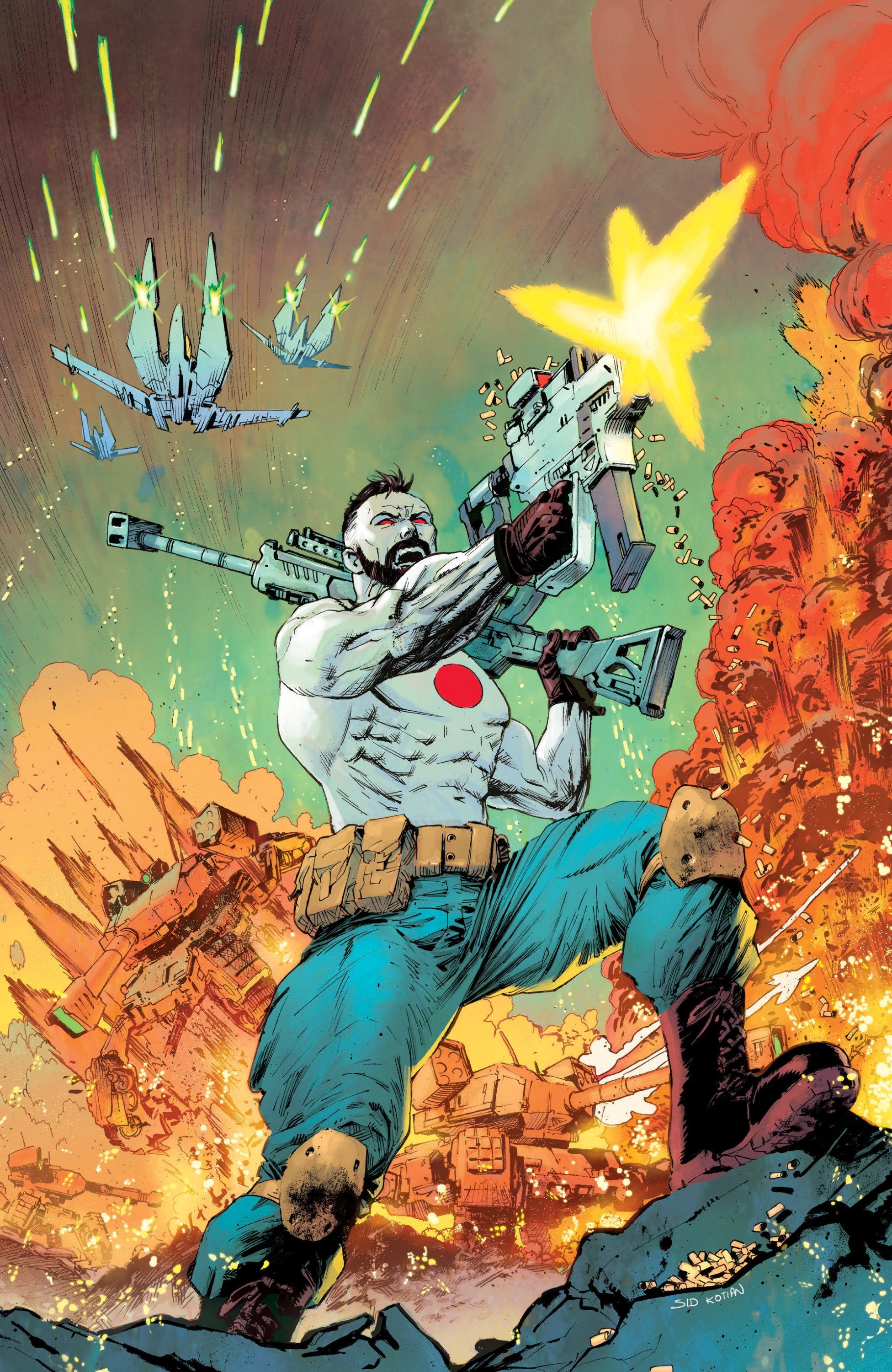 VALIANT BEYOND BLOODSHOT #5--MAN MADE HELL #2 VAR D KOTIAN FULL ART CVR D