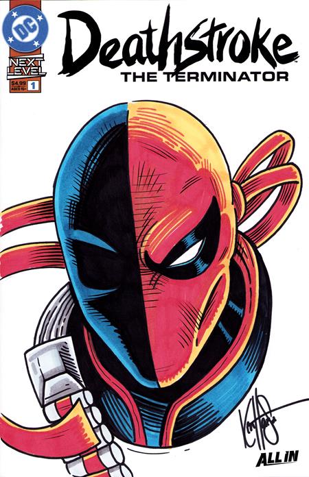 DF DEATHSTROKE THE TERMINATOR #1 SIGNED AND REMARKED BY KEN HAESER CVR A
