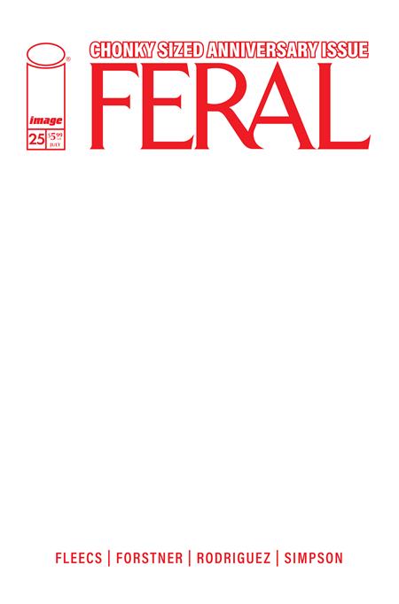 FERAL #25 CVR E BLANK SKETCH CVR ALLOCATIONS MAY OCCUR