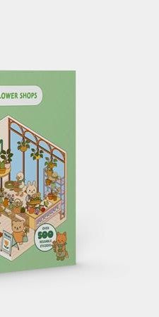 CUTE N COZY STICKER THERAPY FLOWER SHOP TP