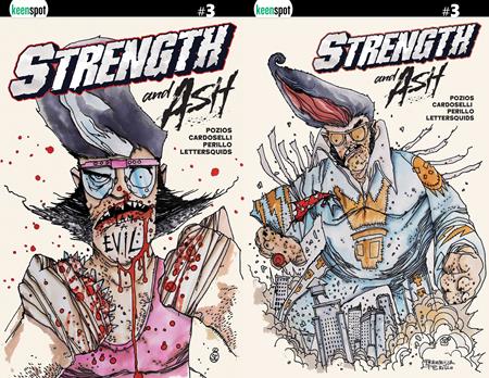 STRENGTH AND ASH #3 CVR D STEFANO CARDOSELLI AND FRANCESCA PERILLO HOLOFOIL FLIP VAR