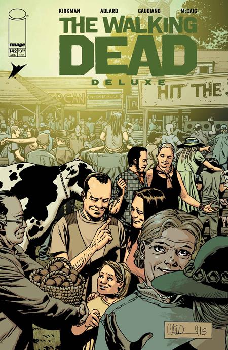 WALKING DEAD DELUXE #142 CVR B CHARLIE ADLARD AND DAVE MCCAIG VAR