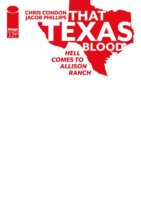 THAT TEXAS BLOOD HELL COMES TO ALLISON RANCH #1 CVR E BLANK SKETCH VAR (OF 6)