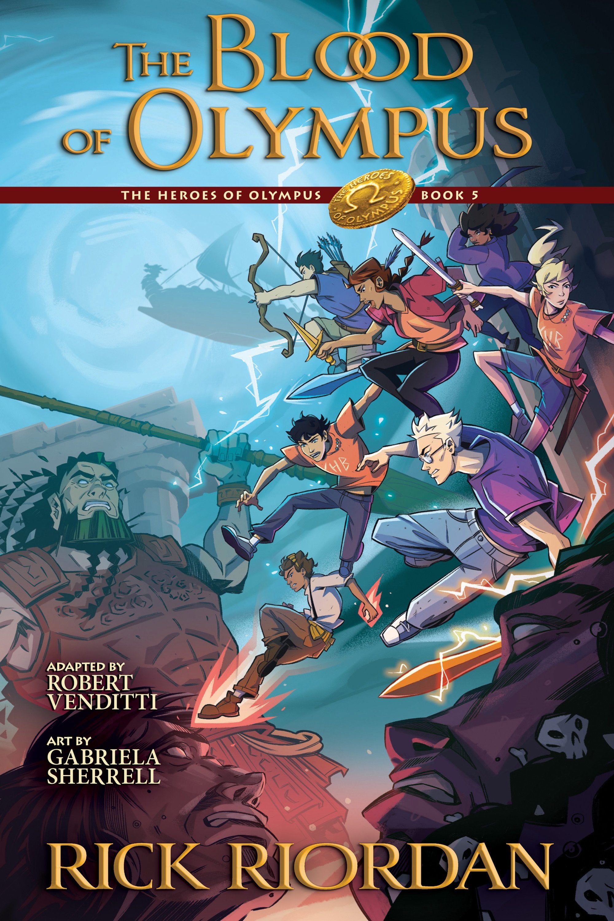 HEROES OF OLYMPUS THE BOOK FIVE THE BLOOD OF OLYMPUS THE GRAPHIC NOVEL HC