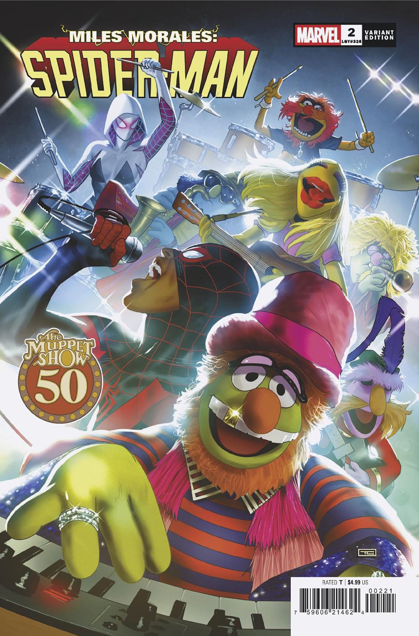 MILES MORALES SPIDER-MAN #2 TAURIN CLARKE MUPPETS VAR CVR B