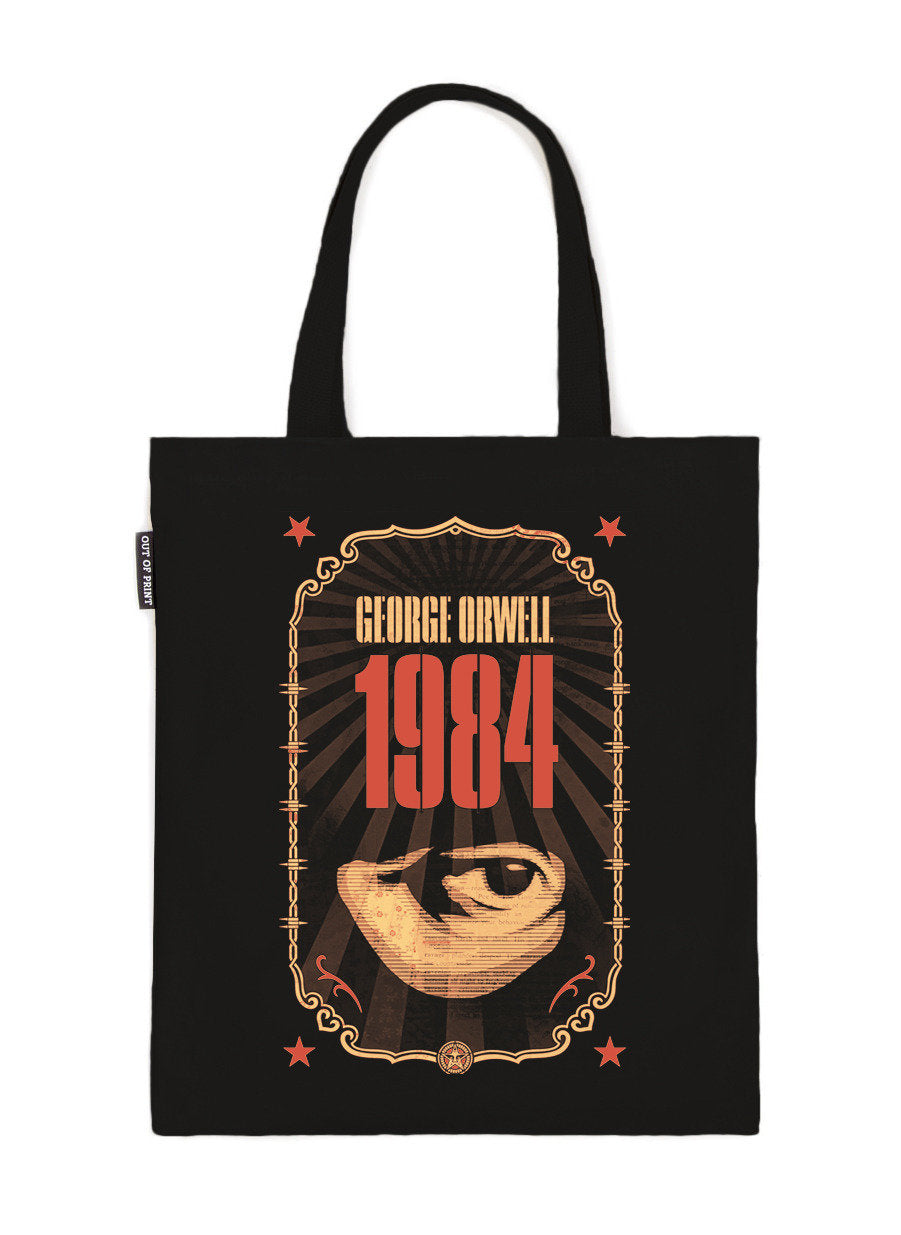 OBEY GEORGE ORWELLS 1984 TOTE BAG