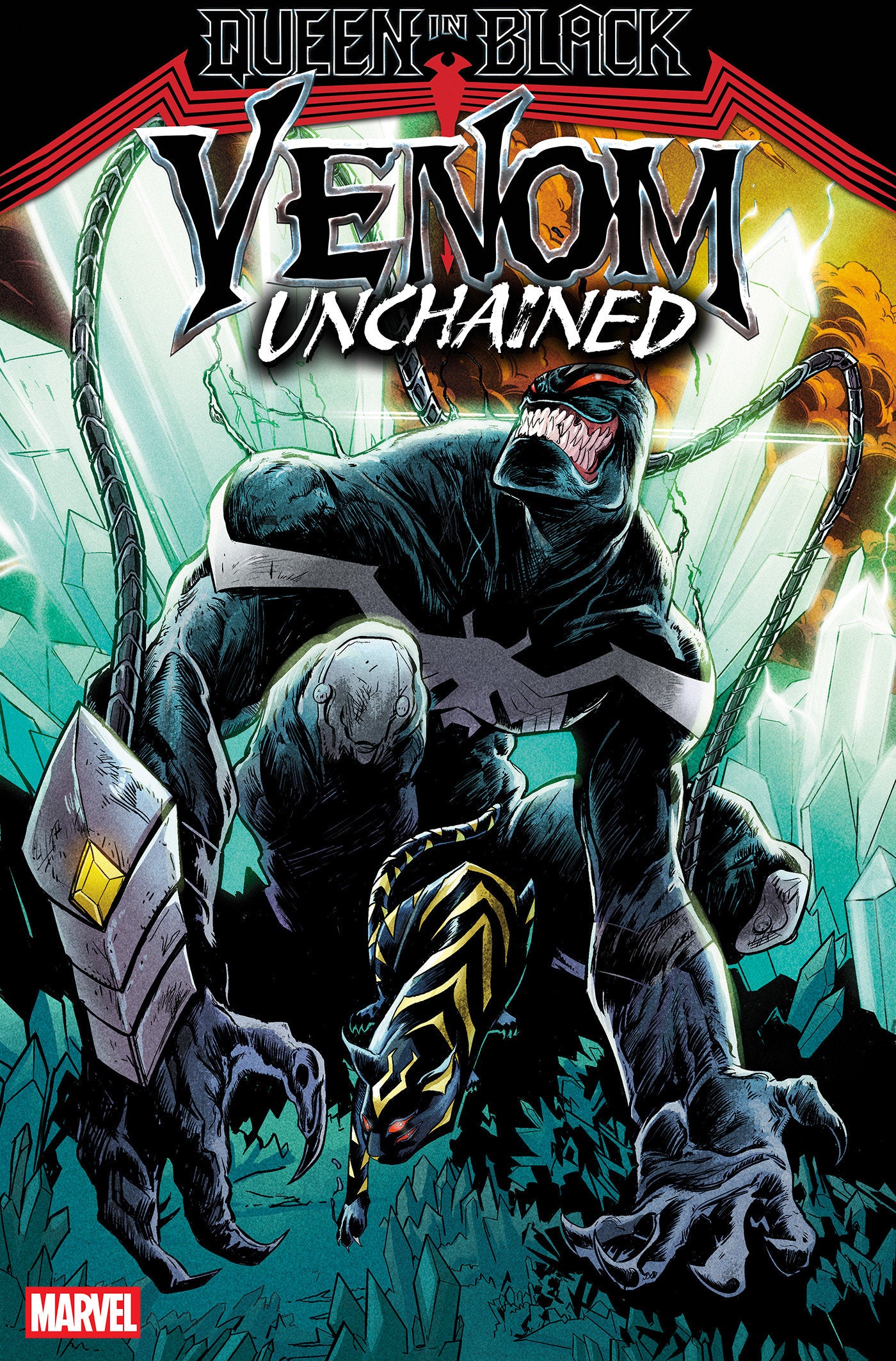 QUEEN IN BLACK VENOM UNCHAINED #3 ADAM POLLINA VAR QIB CVR B