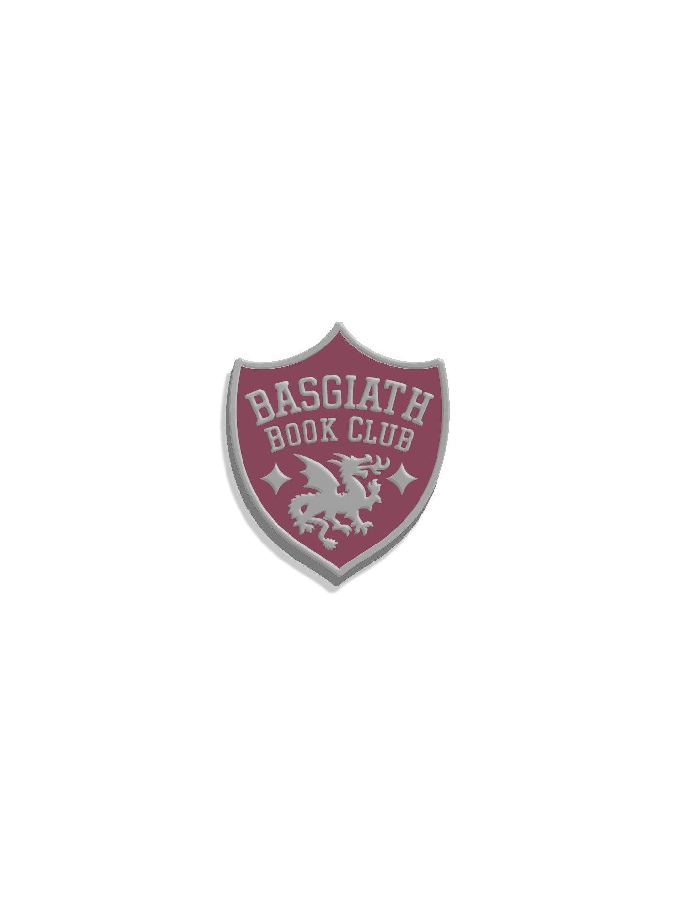 REBECCA YARROSS FOURTH WING BASGIATH BOOK CLUB ENAMEL PIN