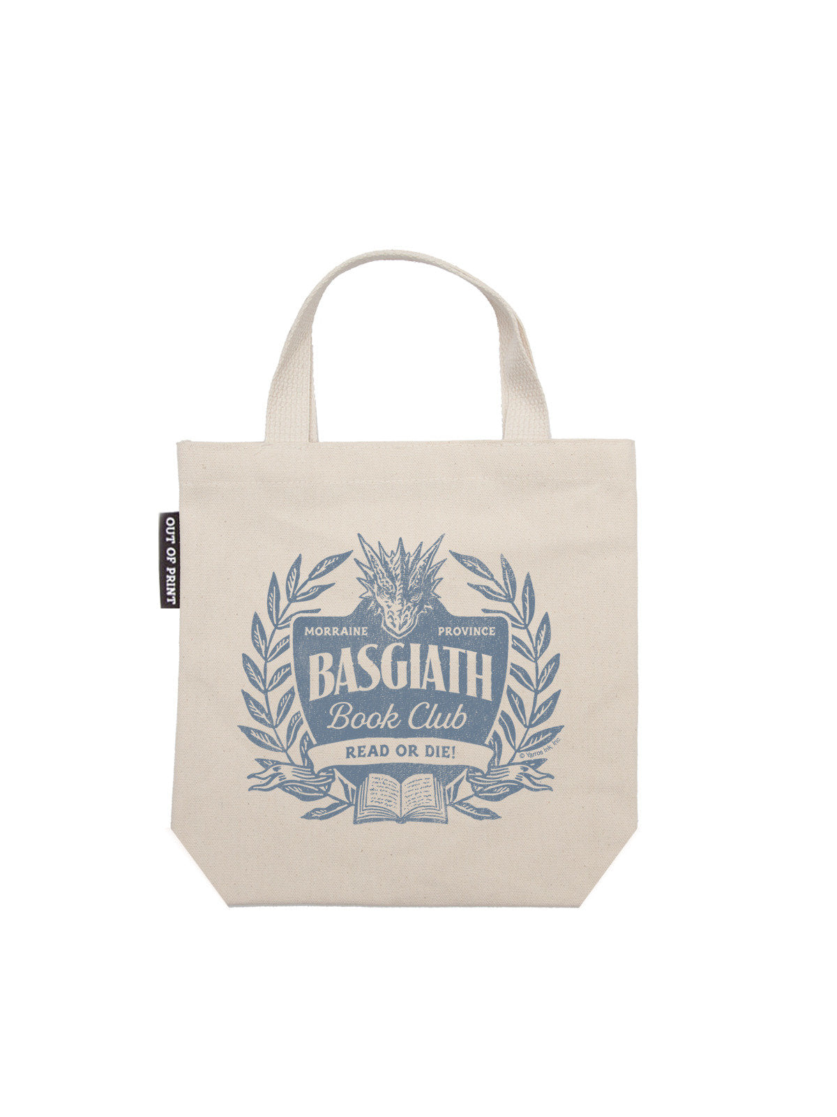 REBECCA YARROSS FOURTH WING BASGIATH BOOK CLUB MINI TOTE BAG