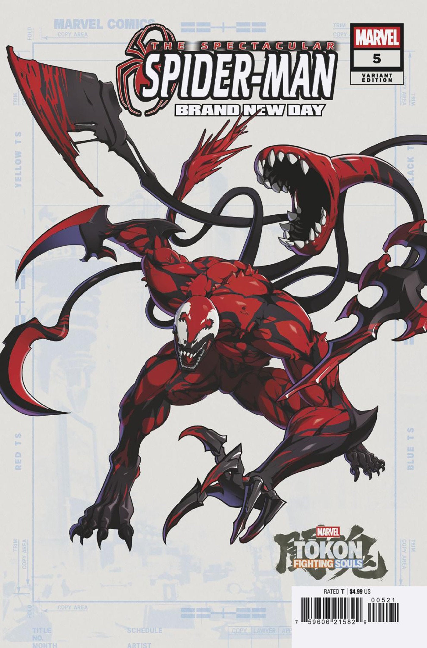 SPECTACULAR SPIDER-MAN BRAND NEW DAY #5 MARVEL TOKON FIGHTING SOULS VAR CVR B