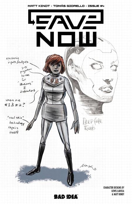SAVE NOW #4 CVR B LEWIS LAROSA MATT KINDT CHARACTER DESIGN VAR (OF 4)