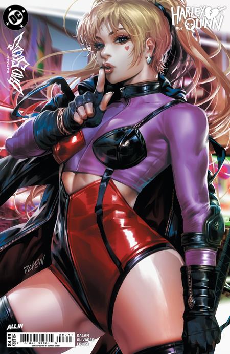 HARLEY QUINN #67 CVR D DERRICK CHEW CARD STOCK VAR BATMAN BAD SEEDS