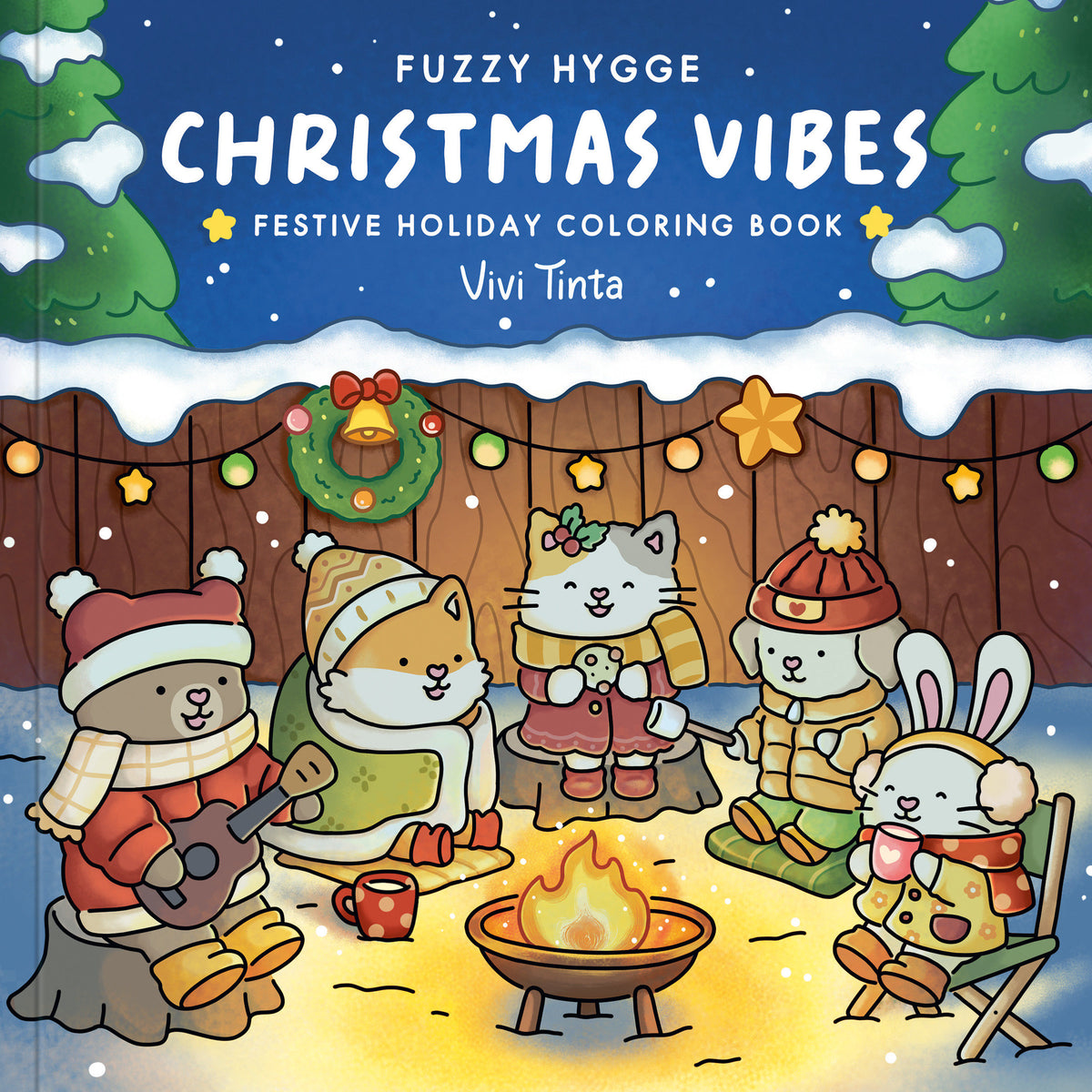 FUZZY HYGGE CHRISTMAS VIBES COLORING BOOK