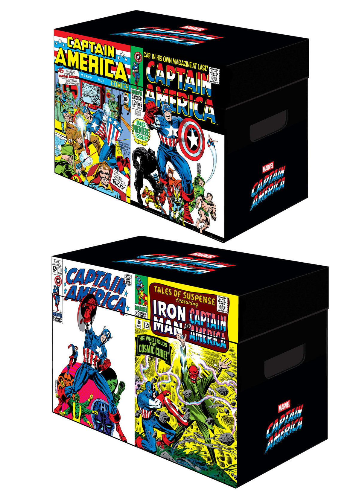 MARVEL GRAPHIC COMIC BOX CAPTAIN AMERICA CLASSIC COVERS BUNDLES OF 5