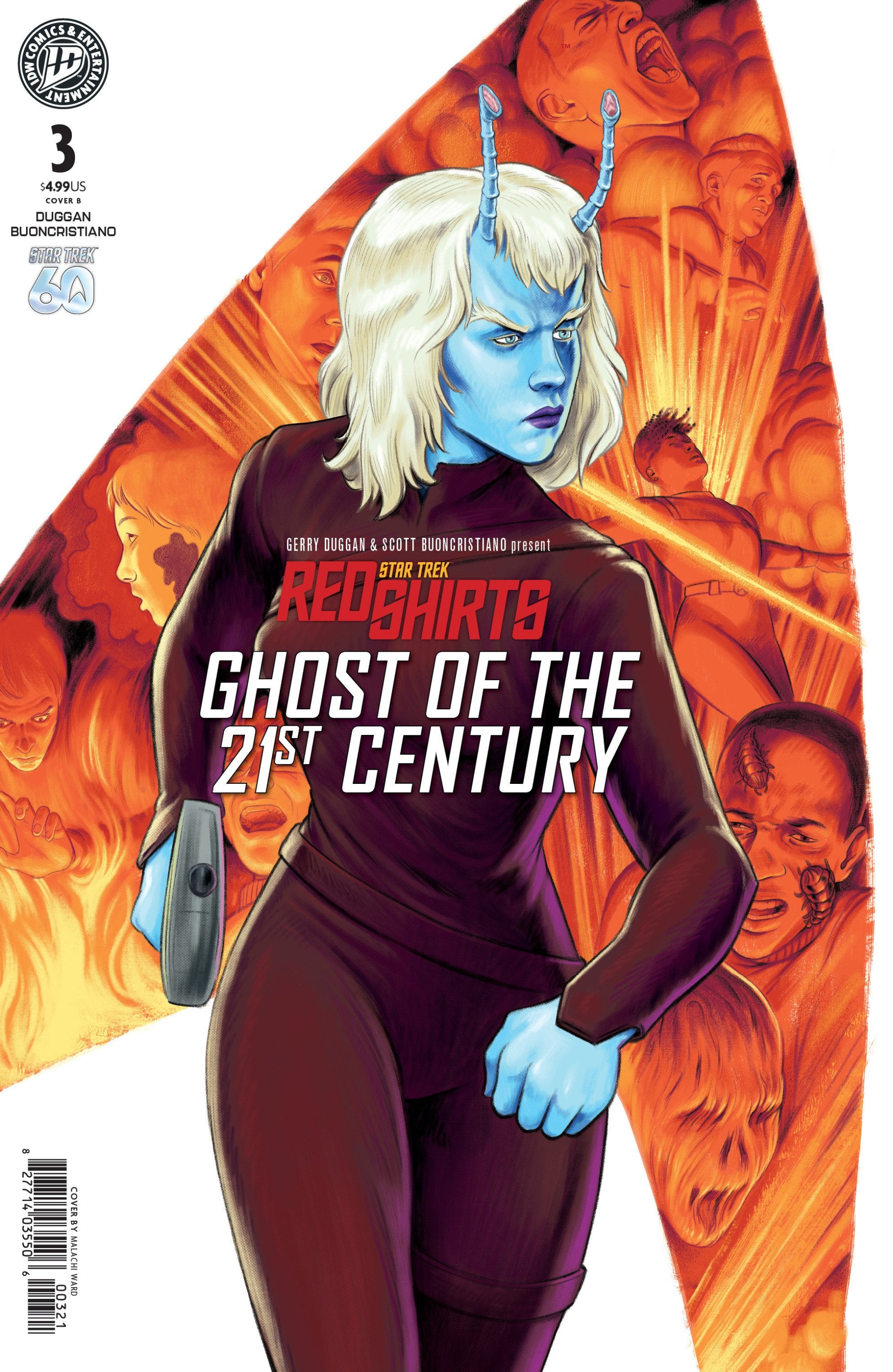 STAR TREK RED SHIRTS--GHOST OF THE 21ST CENTURY #3 VAR B WARD CVR B